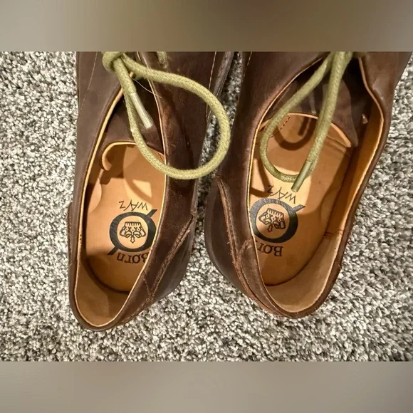 Born men's brown leather dress shoes, size 9 - Picture 10 of 12